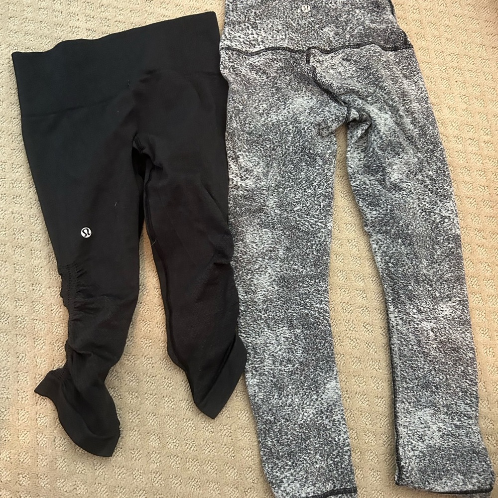 Lululemon leggings 2 pair size 4